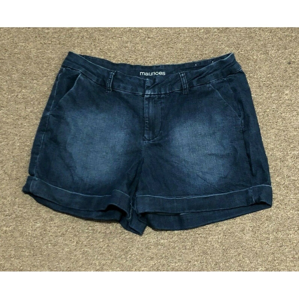 Maurices Womens Plus Size 16 Stretchy Denim Shorts